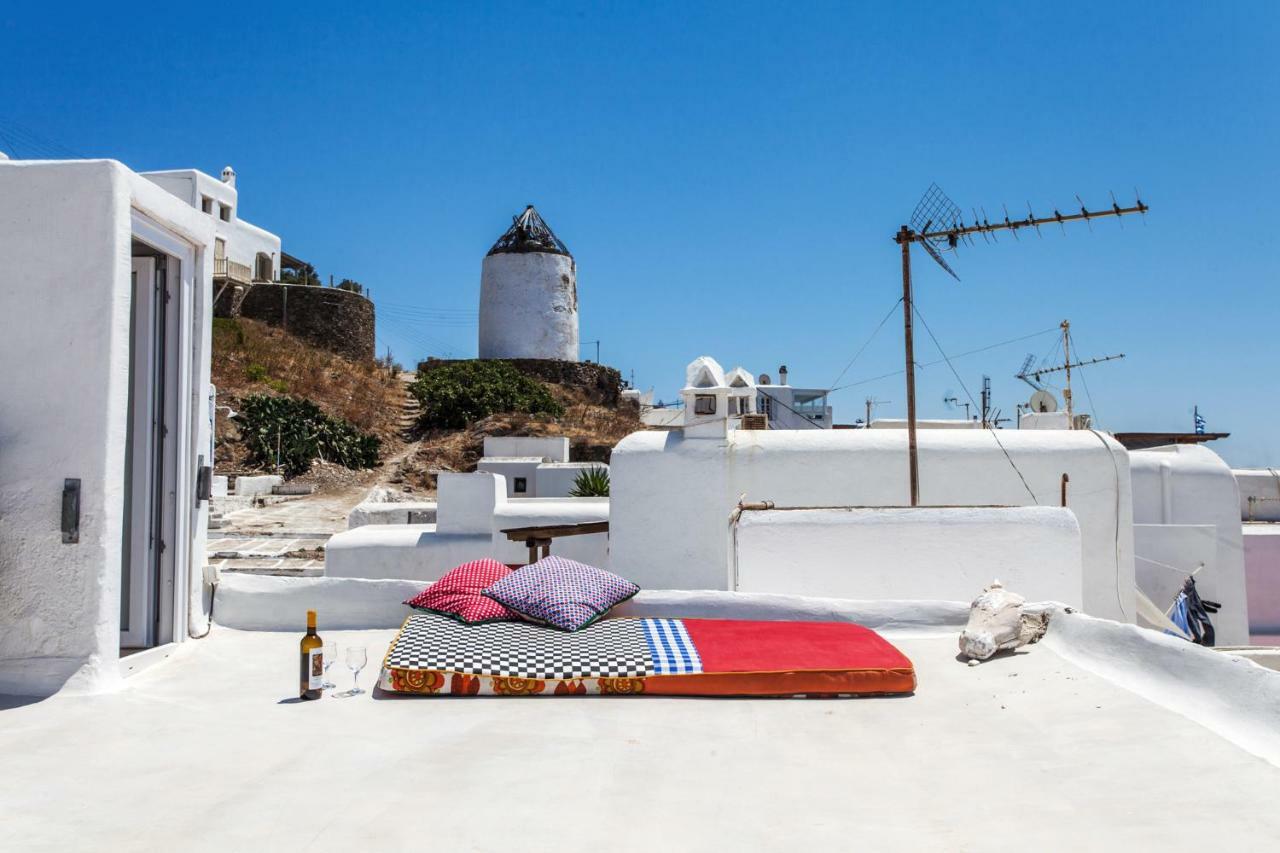 Eclectic & Artistic House In Mykonos Town Villa Exterior photo