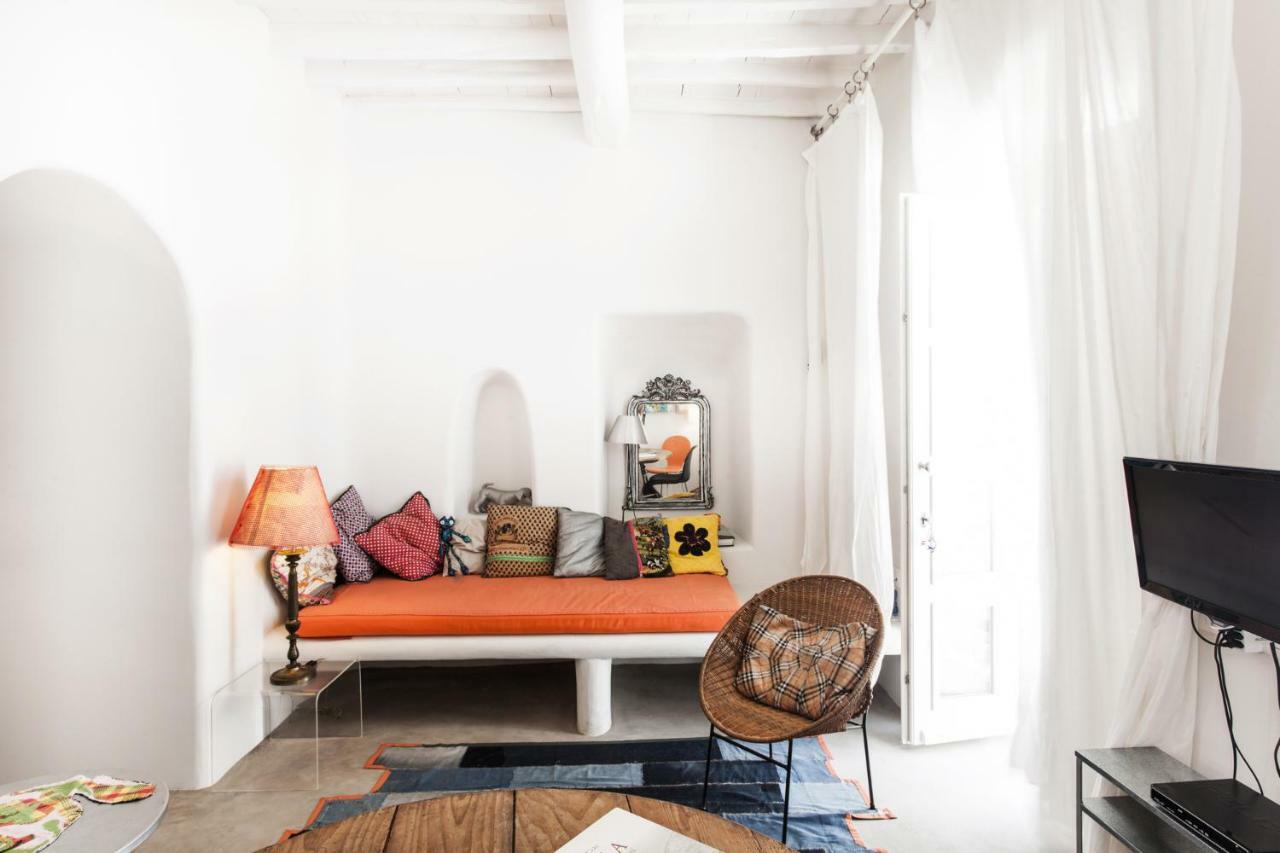 Eclectic & Artistic House In Mykonos Town Villa Exterior photo